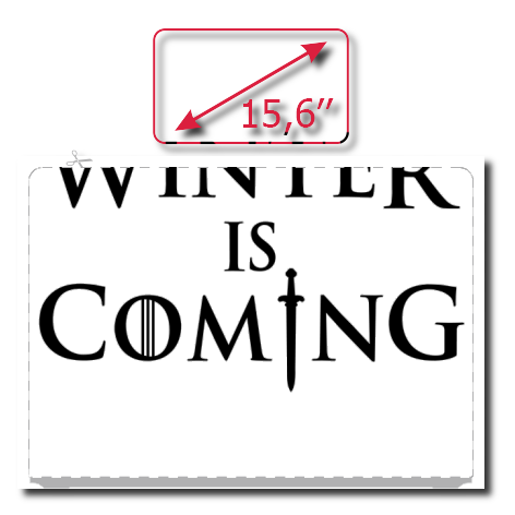 Naklejka na laptop „Winter Is Coming 2”